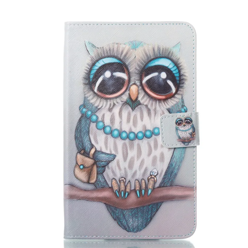 Wekays For Samsung Galaxy Tab A 2016 A6 7.0 T280 T285 Cartoon Owl Leather Case For Samsung Tab A6 A 6 7.0 T280 Tablet Cover Case