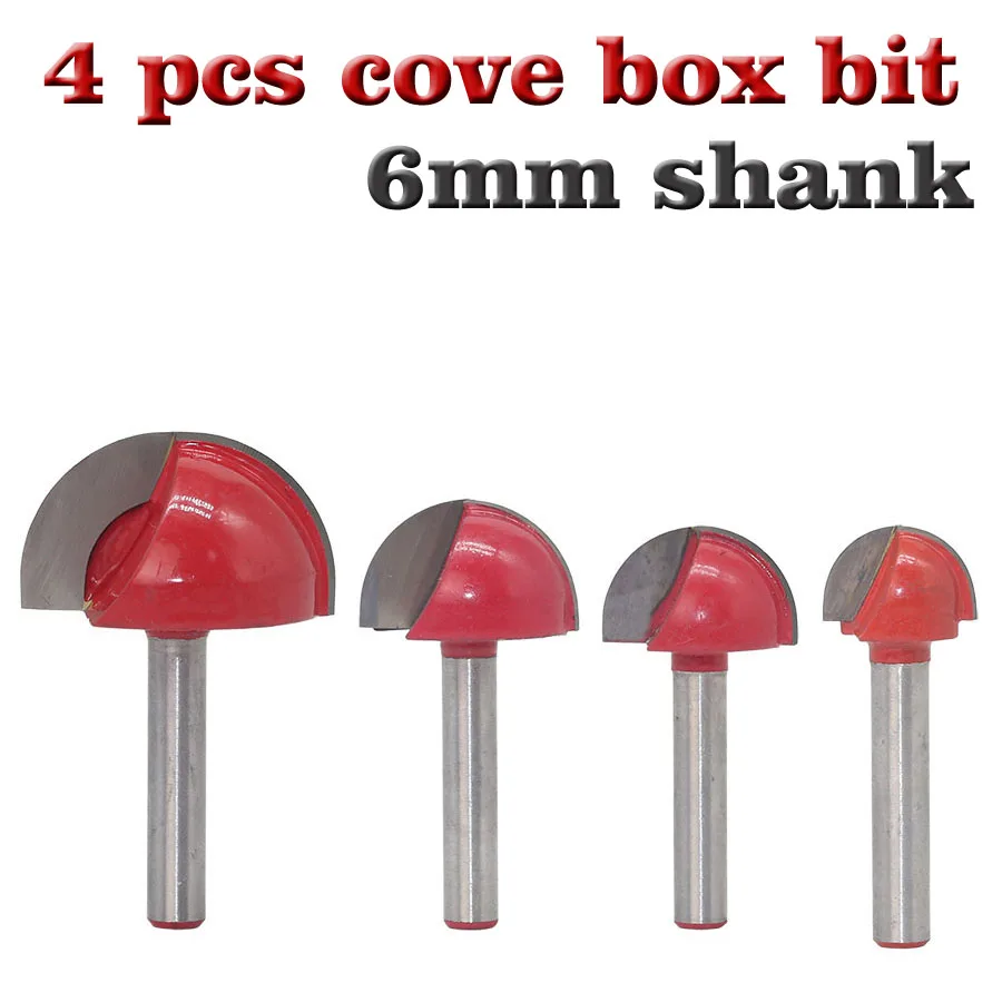 6mm Shank Cnc Tools Solid Carbide Round Nose Bits Round Nose Cove Core
