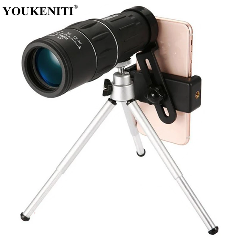 16X52 BAK4 Professional Eyepiece Telescope HD Zoom Monocular Handheld