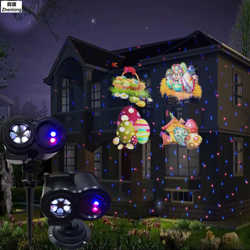 Floco de Neve Luzes à Prova Água ao ar Decoração do Jardim Slides Oceano Onda Natal Projetor Dwaterproof Livre Laser Ano Novo Festa 12 15 Luminárias gramado