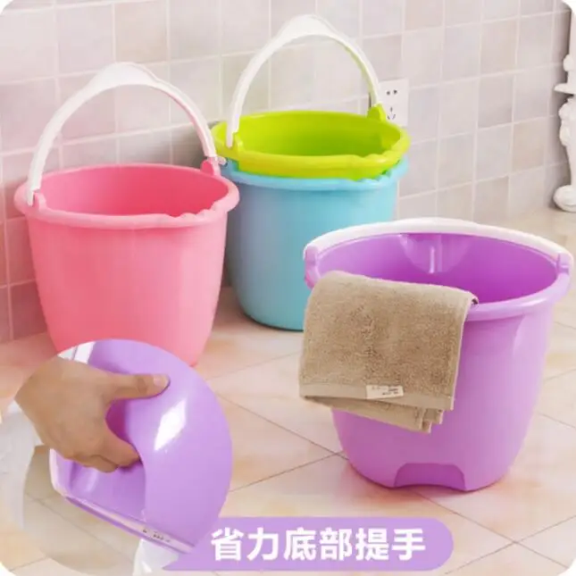 

Thickening Portable Bucket Household Plastic Bucket Fishing Water Bucket Large Car Wash Bucket