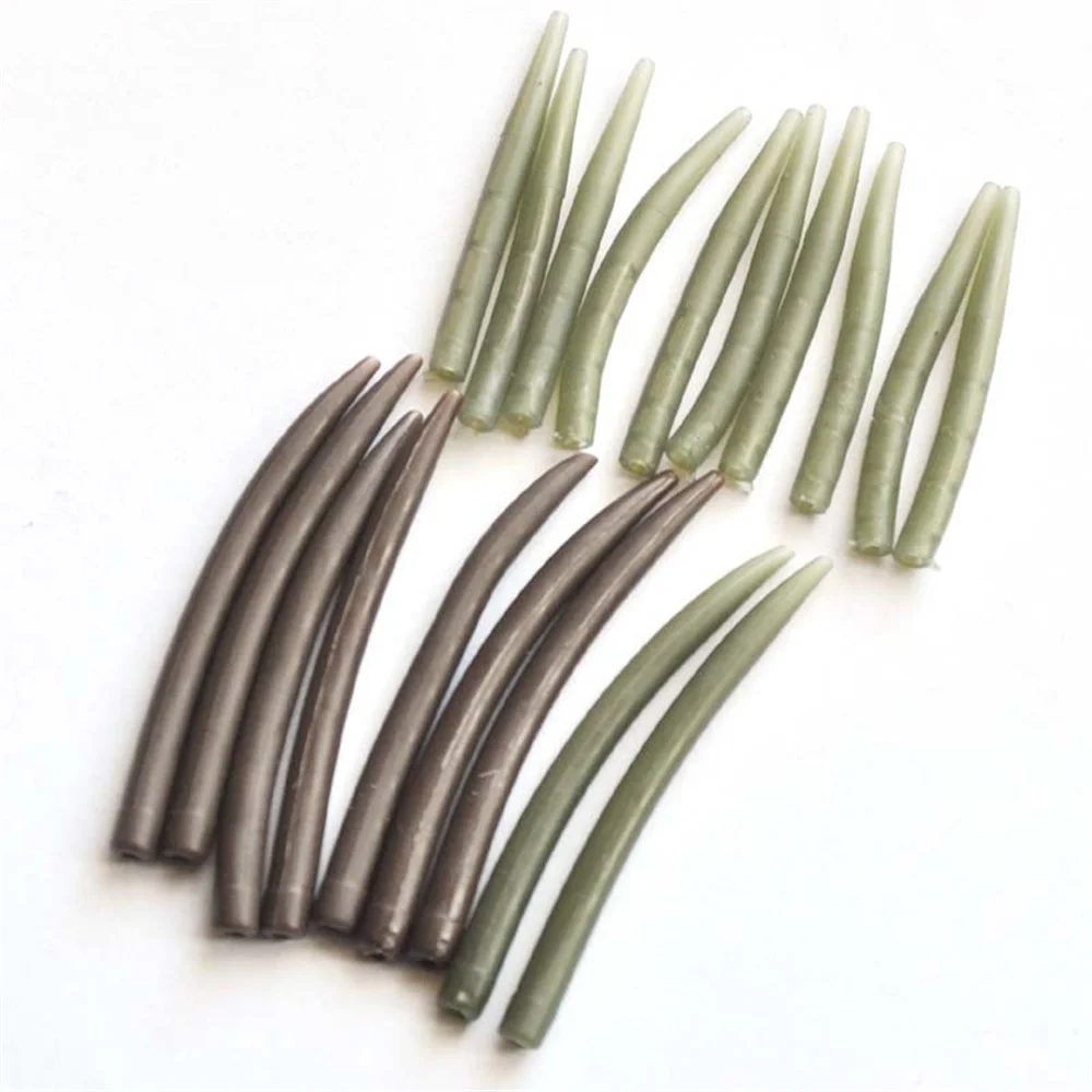 

Peche 20pcs/lot Rubber Casing Anti Tangle Sleeves Connect with Fishing Hooks Lines Pesca Carp Fishing Accessories Tackle Tools