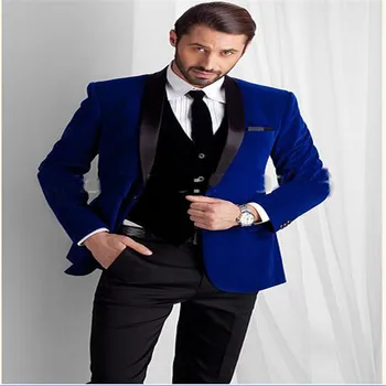 

Custom MADE TO MEASURE Blue Groom Wedding Suits For Men,BESPOKE Men Suit,TAILORED Blue Tuxedos For Men Blue Slim Fit Suits