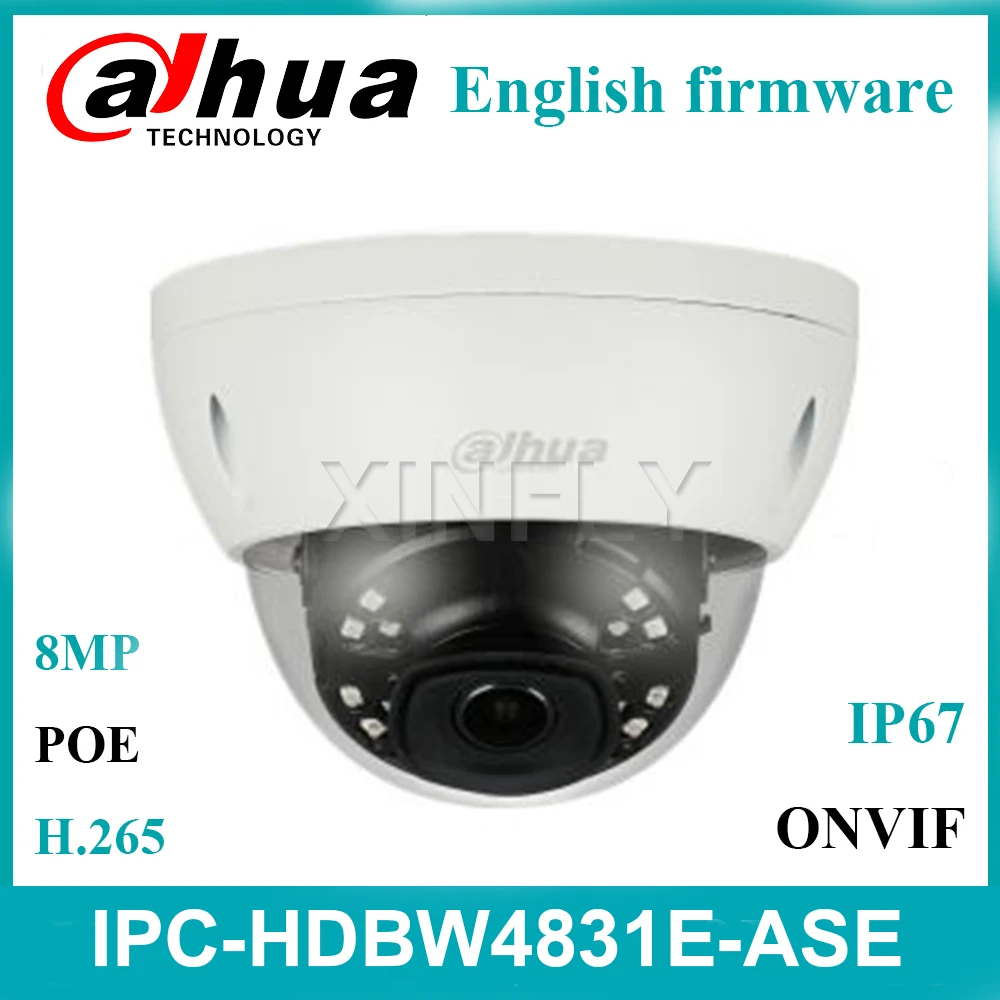 Dahua IPC HDBW4831E ASE 8MP POE IP ИК Мини купольная сетевая Камера IP67 IK10 4 K заменить HDBW4830E AS с