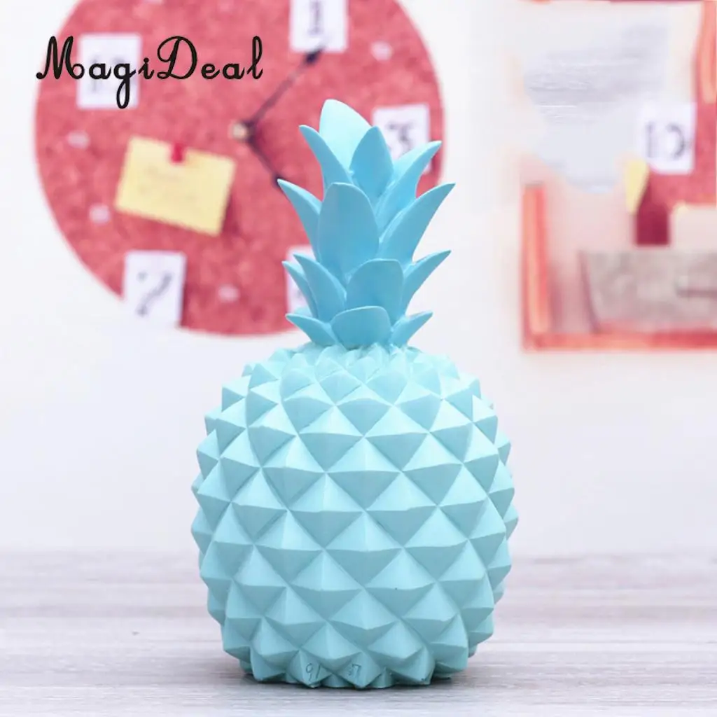 Resin Pineapple Money Boxes Piggy Box Cute Gift Home Decoration White S