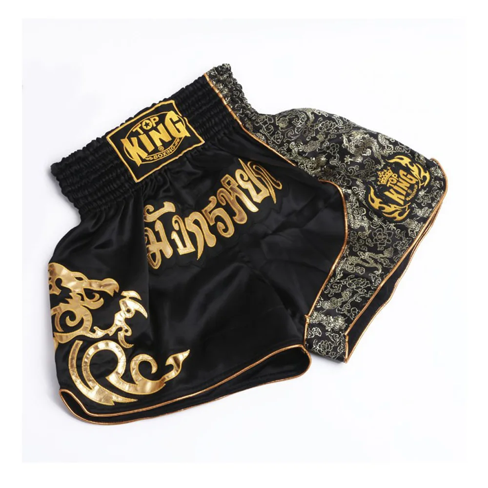 Новые поступления Муай Тай Шорты Кик боксерские трусы mma fight trunks короткие ММА боевые спортивные штаны черные красные серебряные для мужчин и женщин