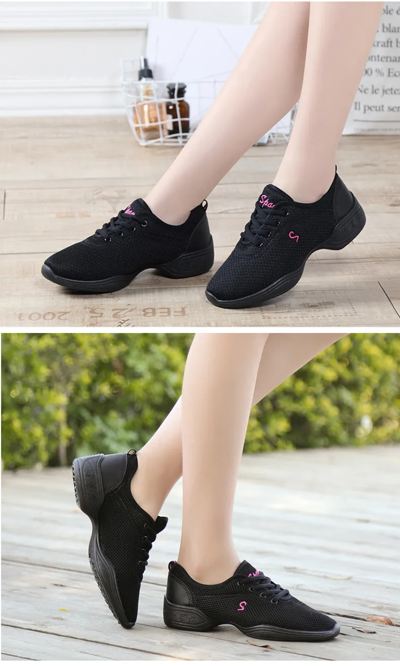 Женские кроссовки с мягкой подошвой; дышащая танцевальная обувь; кроссовки; женская обувь для тренировок; Сальса; современный танцевальный Джаз; обувь; zapatos baile