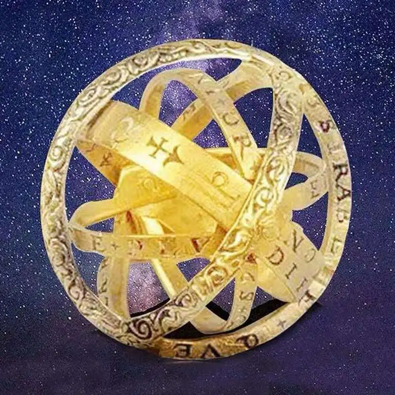 

Hot Sale Astronomical Ball Ring Complex Rotating Clamshell Astronomical Ring Universe Student Constellation Ring Jewelry