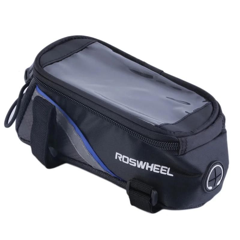 Top Waterproof frame front head tube bicycle bag front beam riding mobile phone bag 4.8 / 5.5 inch touch screen bike accessories 4