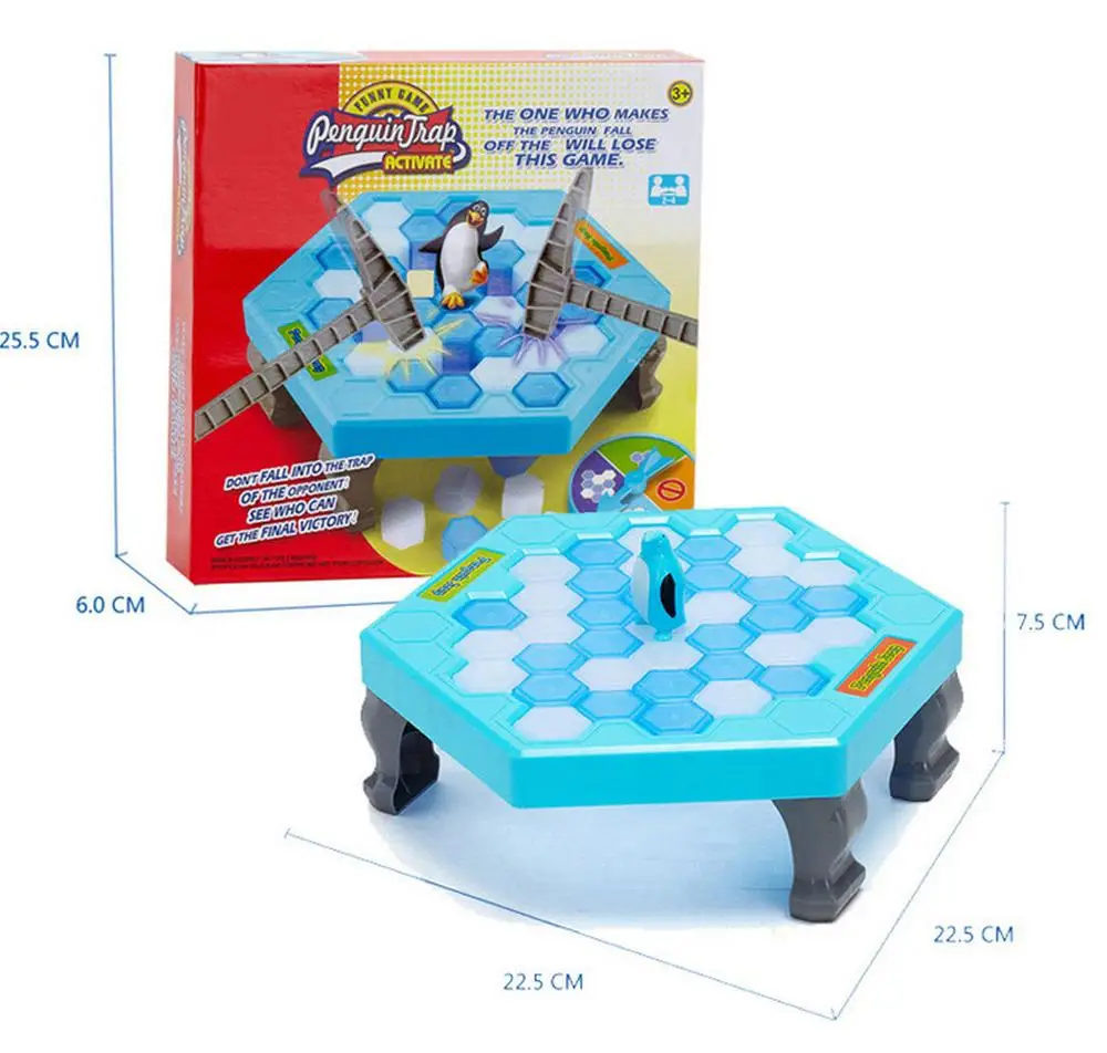 

2017 Penguin Trap Ice breaker Game Save Penguin on Ice Block Family Game Early Educational Toys Birthday Gifts Funny Party Game