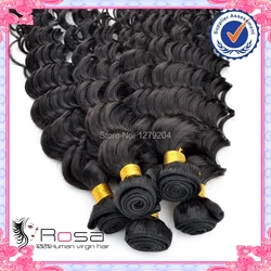 

Rosa EX10 Virgin hair products human hair curly 6A unprocessed hair 5pcs/ lot malaysian hair Deep Wave 50g/pc Half of a Bundle