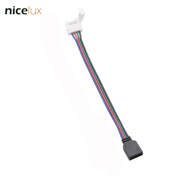 

10pcs/lot 4 Pin RGB LED Strip Connector Wire Female Connector Cable for 10mm 3528 5050 SMD Non-Waterproof RGB LED Tape Light