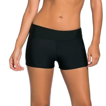 Простые черные шорты для плавания Мужские Шорты для купания раздельный купальник Короткие Купальники трусики пляжная одежда Boardshort купальник бикини Tankinis дно S-XXL