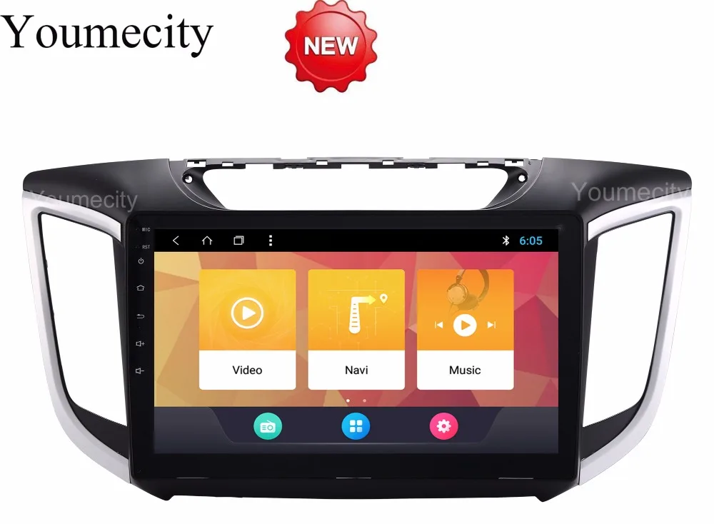 

Youmecity Android 8.1 Car DVD For Hyundai IX25 Creta 2014-2018 year GPS Radio Video Multimedia Player Capacitive IPS Screen RDS