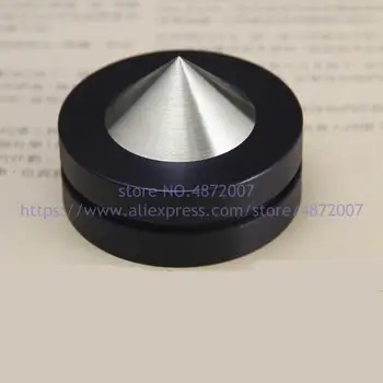 

New 1 black crystal steel D39mm soundproofing foot speaker nail, audio cone, HiFi mounting amplifier foot set 4pcs