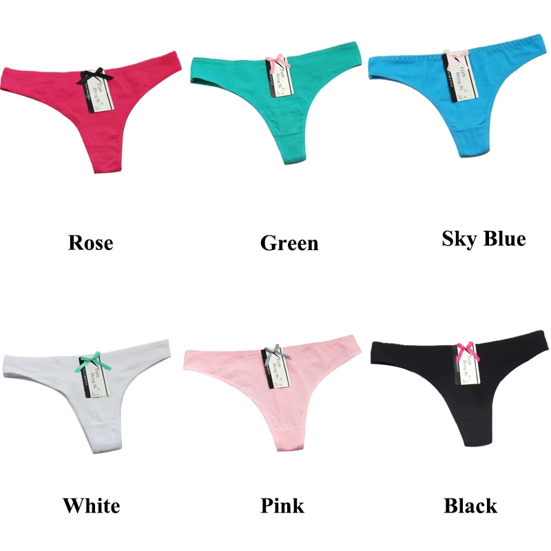 120pcslot Solid Cotton Thong Cheeky Lady Panties Sexy Women Underwear Lady g-string Women t-back intiamte lingerie Underpants Wholesale Girl Pants