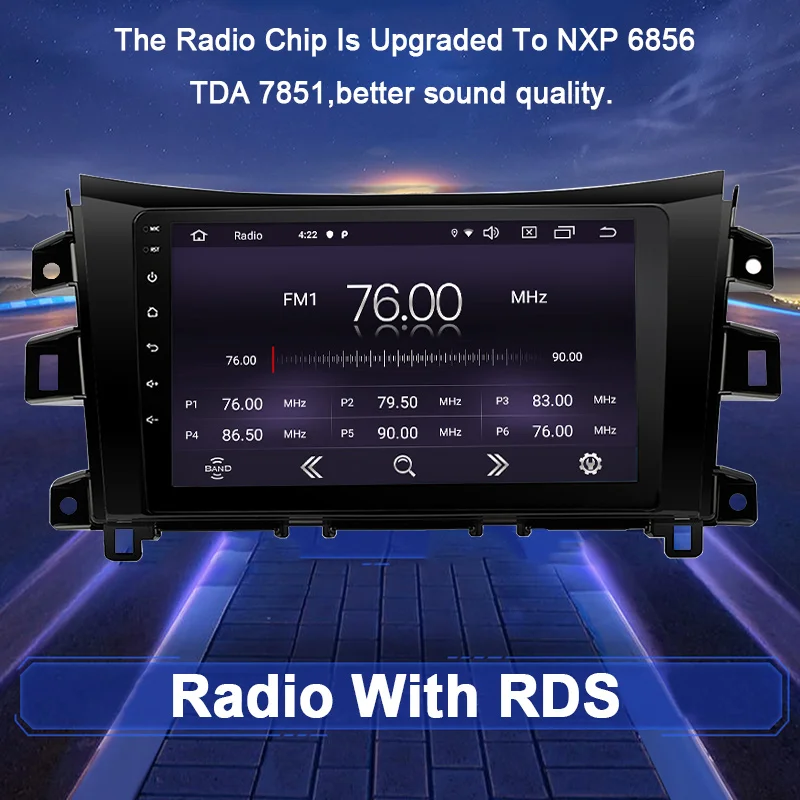 Discount Funrover 2.5D+IPS android 9.0 car multimedia player For nissan np300 navara frontie 2011+ car dvd gps radio navigation stereo 4