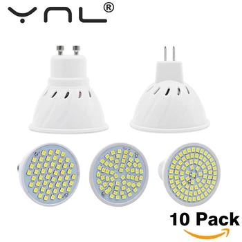 10PCS/Lot Lampada Led E27 E14 GU10 MR16 Led Lamp 220V High Bright Bombillas LED Bulb SMD2835 48 60 80LEDs Lampara For Spotlight