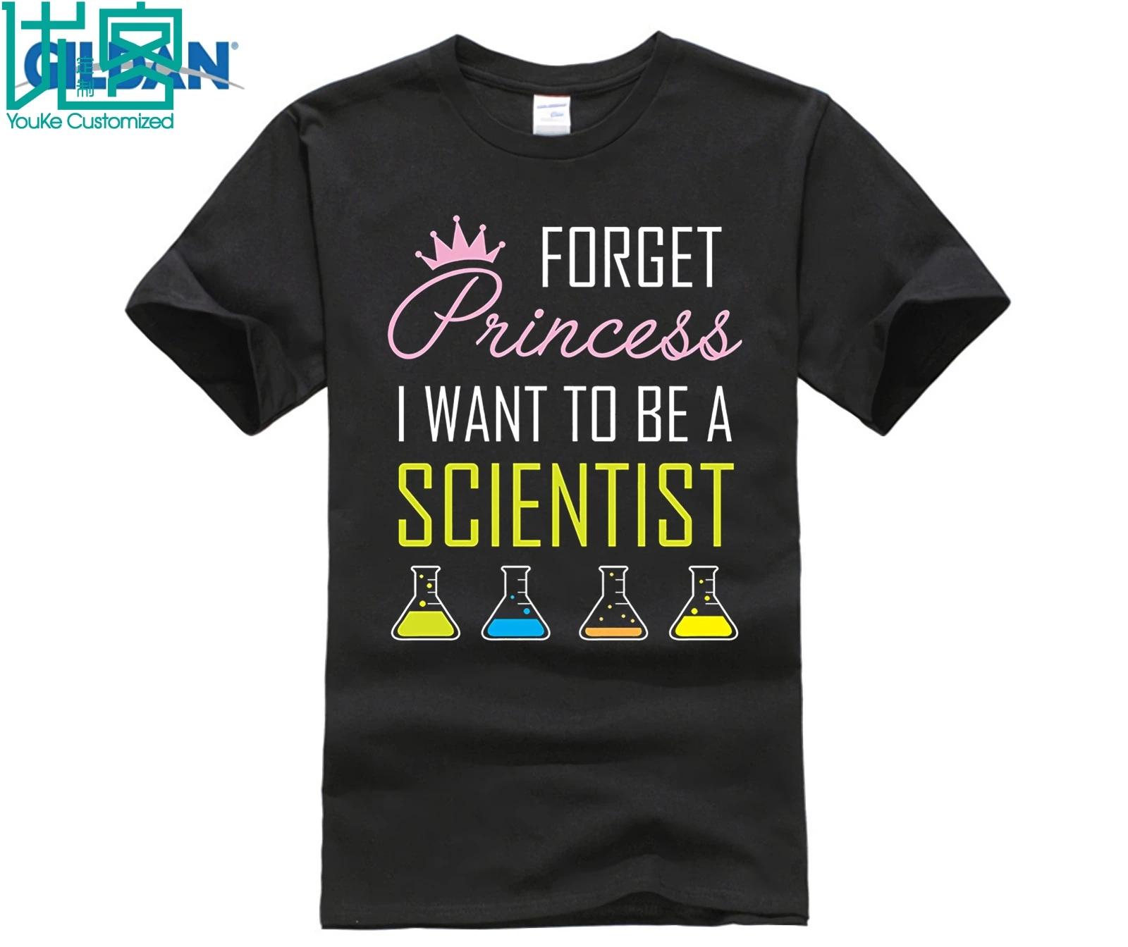 Forget Princess I Want to be A Scientist Shirt STEM Gift