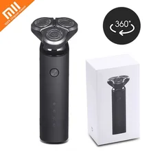 Xiaomi Mijia, электрическая бритва, вращение на 360 градусов, бритва с 3 головками, 3D поплавок, бритва с usb-зарядкой, водонепроницаемая, удобная, чистая, бритва, борода