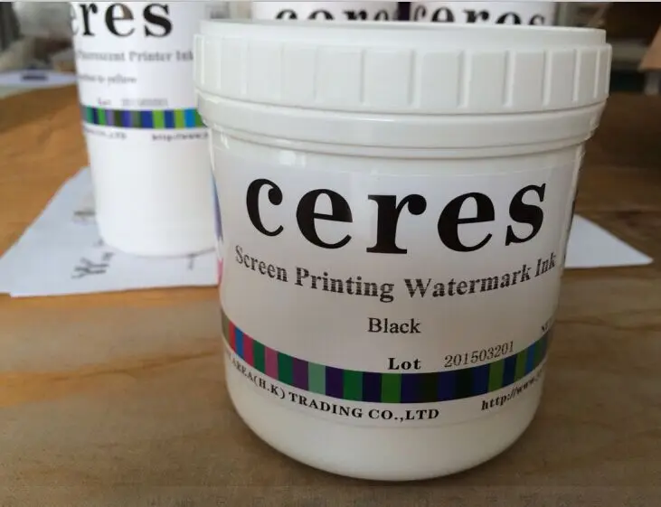 Высококачественные специальные чернила, упаковка: 0,5 кг/can трафаретная печать черные чернила для водяного знака