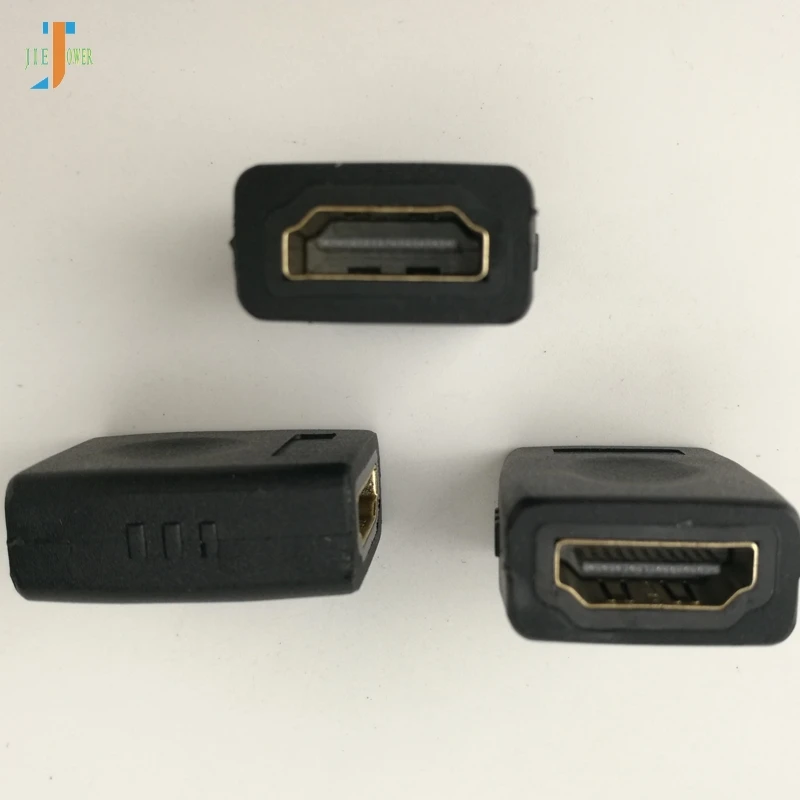 500 шт./лот оптовая продажа черный HDMI Женский адаптер соединитель конвертер для HDTV 1080P