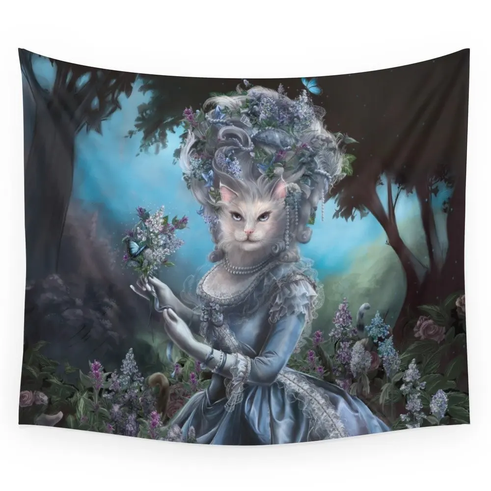 

Marie Antoinette Wall Tapestry Wedding Party Gift Bedspread Beach Towel Yoga Picnic Mat