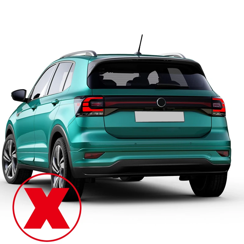 Для VW Volkswagen T-Cross Хром Внешний Автомобильный задний нижний бампер рельефная Накладка для отделки автомобиля Стайлинг