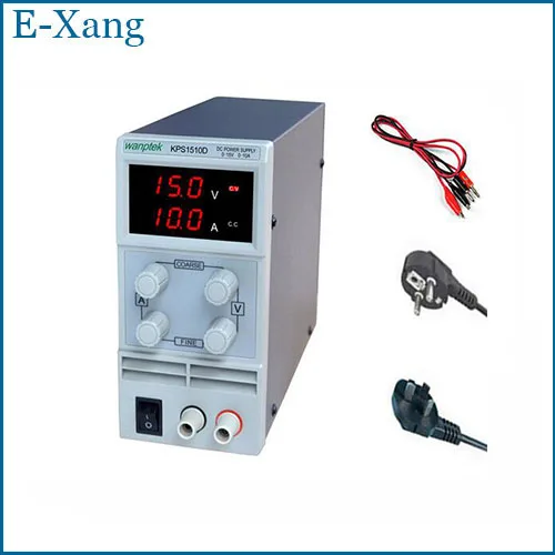 

KPS1510D Adjustable High precision double LED display switch DC Power Supply protection function 15V10A 110V-230V 0.1V/0.01A EU