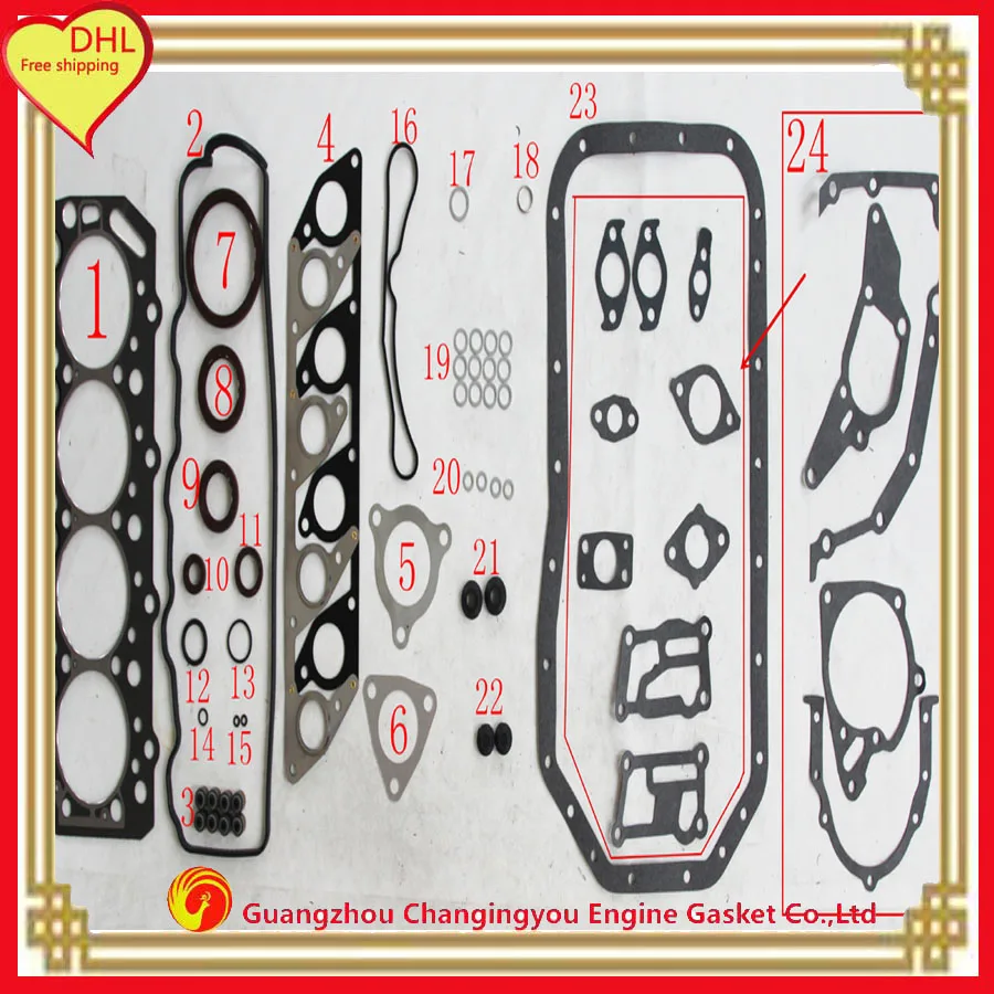 For MITSUBISHI L200 D and MONTERO D HEAD GASKET SET 4D55 4D55T Engine