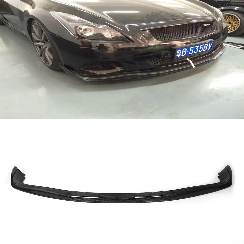G37 JC Styling Carbon Fiber Racing Front Bumper Lip Splitter for
