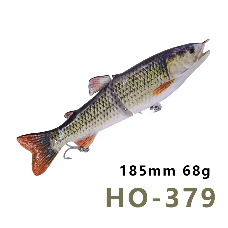 Hunthouse Muskie Мускусная Рыбалка на щуку приманка Лазерная 185 мм 65 г воблеры 2 секции плавающая приманка бренд рыболовная прикормка искусственные приманки - Цвет: HO-379