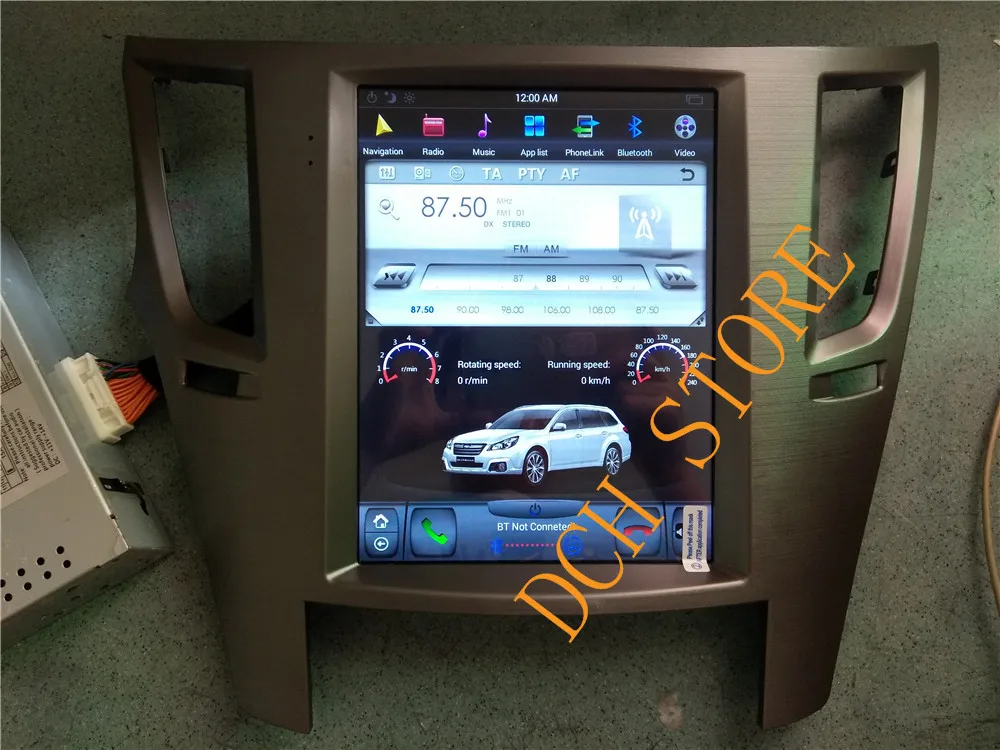 10,4 дюймов Tesla стиль Android 8,1 автомобильный DVD gps навигация для Subaru Legacy Outback 2010- PX6 CARPLAY стерео радио ips 4G ram