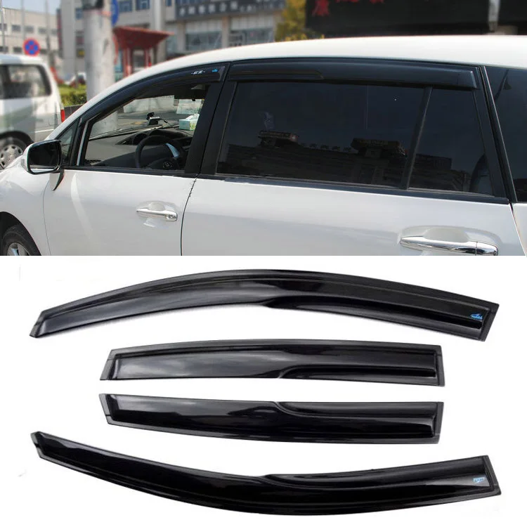 4pcs Windows Vent Visors Rain Guard Dark Sun Shield Deflectors For Toyota EZin Side Window