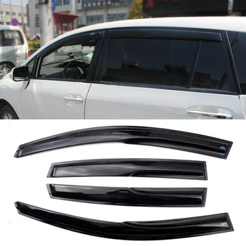 

4pcs Windows Vent Visors Rain Guard Dark Sun Shield Deflectors For Toyota EZ