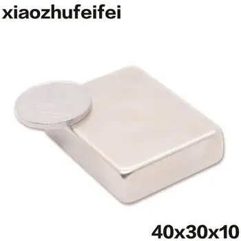 

1pcs/pack Cuboid Block 40x30x10mm Super Strong N52 high quality Rare Earth magnets Neodymium Magnet 40*30*10mm 40mm*30mm*10mm