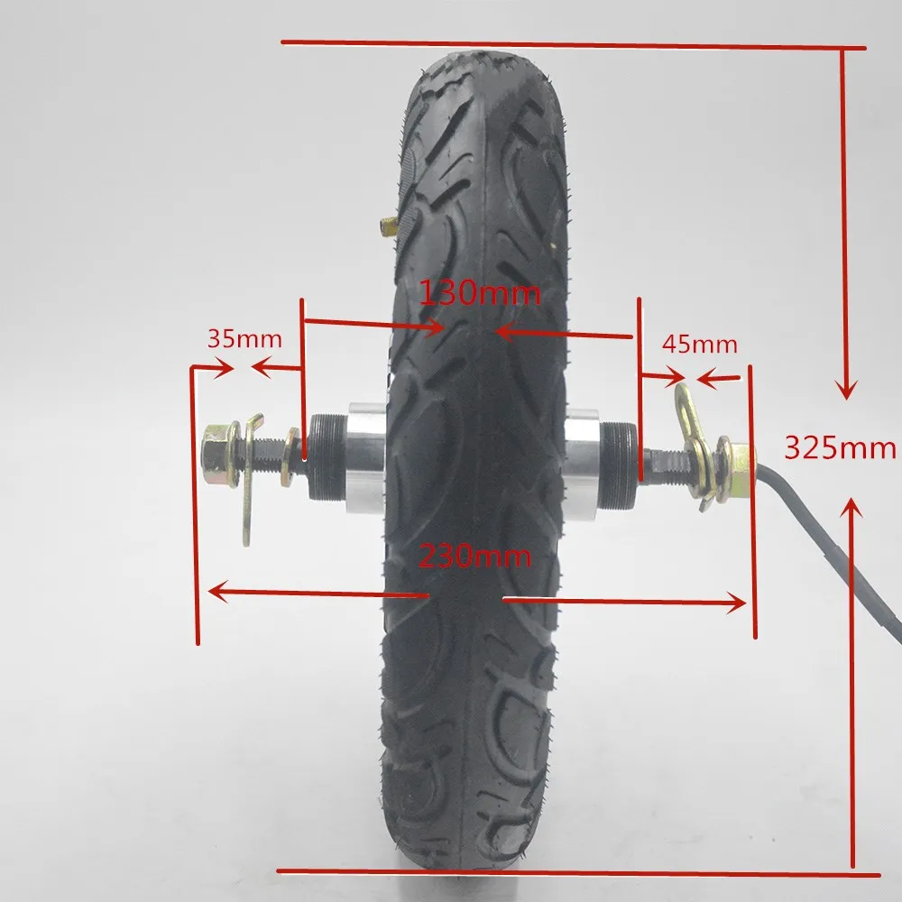 24 В в/В 36 В/48 В 350 Вт Электрический велосипед/ebike ступица двигателя бесщеточный Электрический скутер ступица двигателя колеса 1" с шиной для ebike