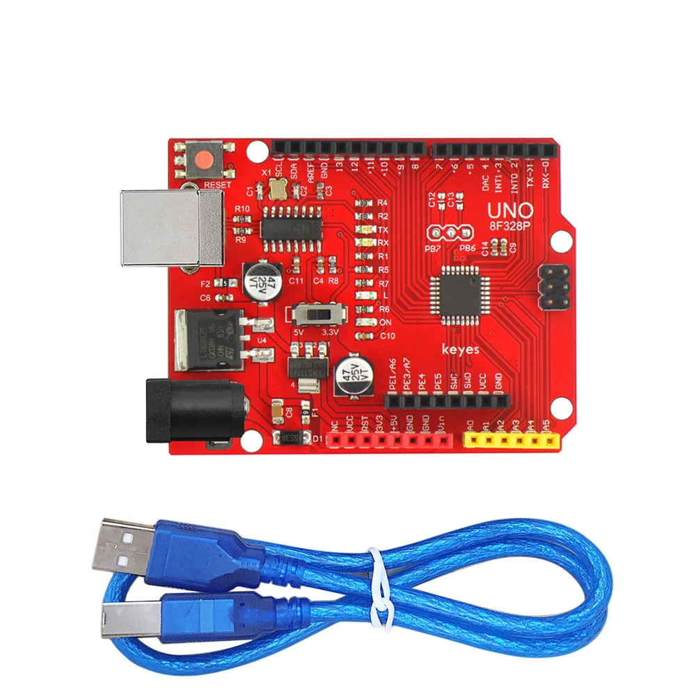 

KEYES open-source LGT8F328P UNO control board compatible with arduino OCROBOT red and eco-friendly