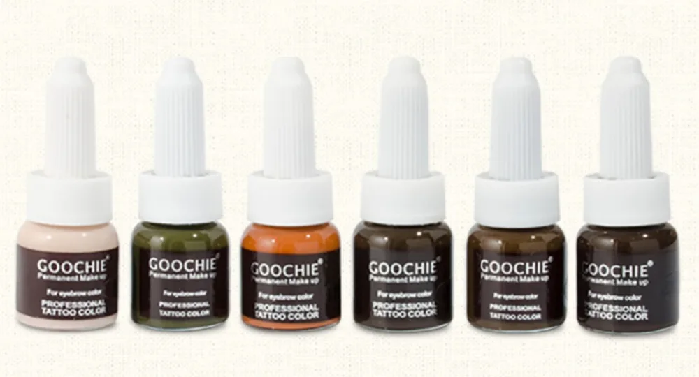 

Goochie Permanent Makeup Cream Eyebrow Pigment, Professional Tattoo color for eyebrow 10g/pc