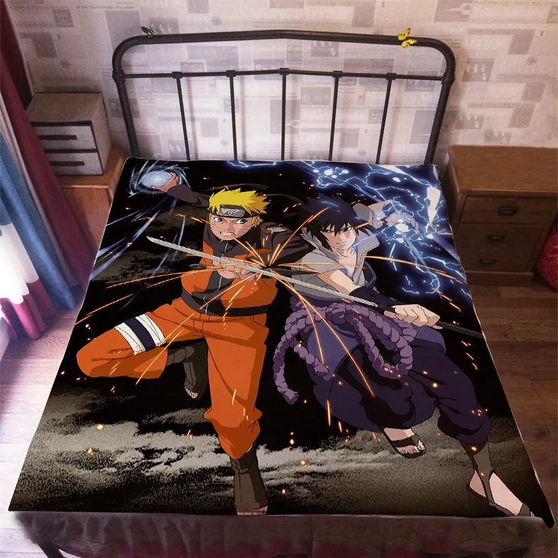 Аниме манга наруто простыня 150*200 см 004|naruto bed sheet|bed sheetanime bedsheet |