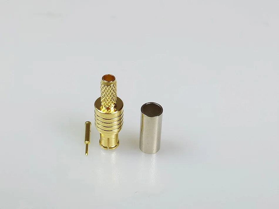 100 pcs MCX прямой вставной разъем высокое качество Позолоченные rf кабельный адаптор коннектором MCX для коаксиального кабеля RG316 RG174 RG178