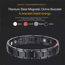 4 Colors New Fashion Therapeutic Energy Healing Bracelet Stainless Steel Magnetic Therapy Bracelet