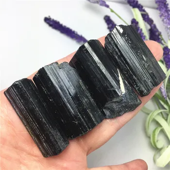 

1pcs Natural Black Tourmaline Crystal Rough Stone Specimen Crystal Rock Stones Rare Gemstone Original Mineral