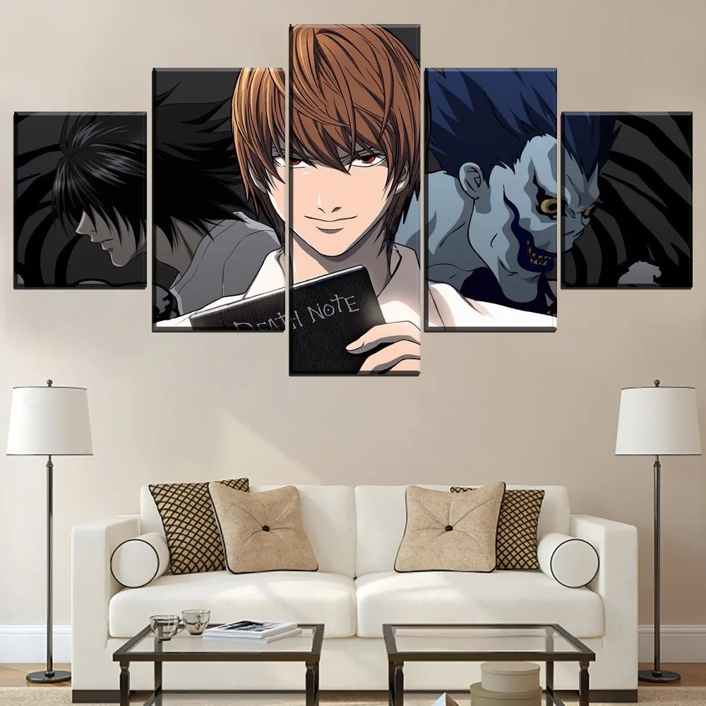 Постер с персонажами аниме Death Note современный домашний настенный декоративный
