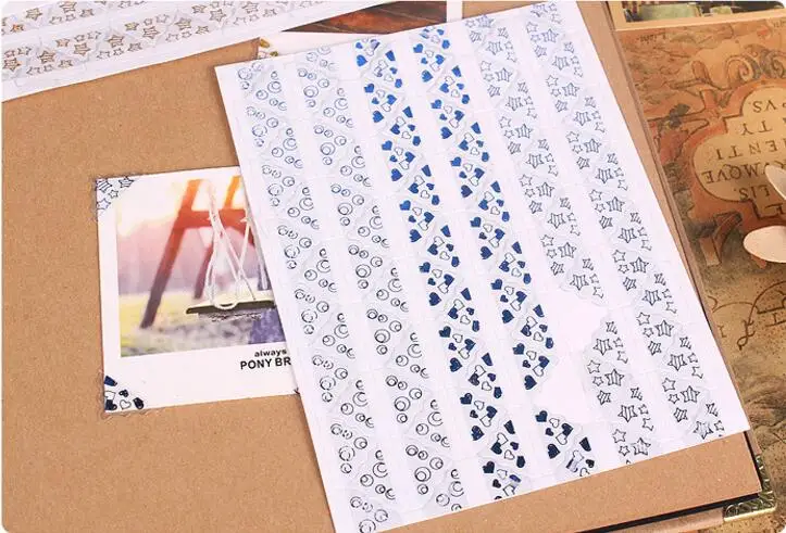 5 листов/Партия DIY блестящие цветные угловые наклейки для DIY фото галерея фотоальбомы бронзовая угловая наклейка 78 углов/бумага