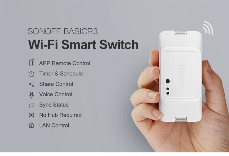 2/3/5 шт SONOFF основные R3 умный дом переключатель Wi-Fi на/off Пульт дистанционного управления с Alexa Google home IFTTT пульт дистанционного управления с помощью ewelink