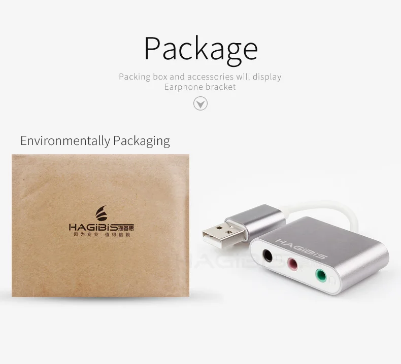 External Sound Card 3 Ports HAGIBIS