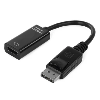 

Xiwai DisplayPort 1.2 to HDMI 1.4 Female Adapter Support 4K 2K & 1080p & Audio & 3D Black Color