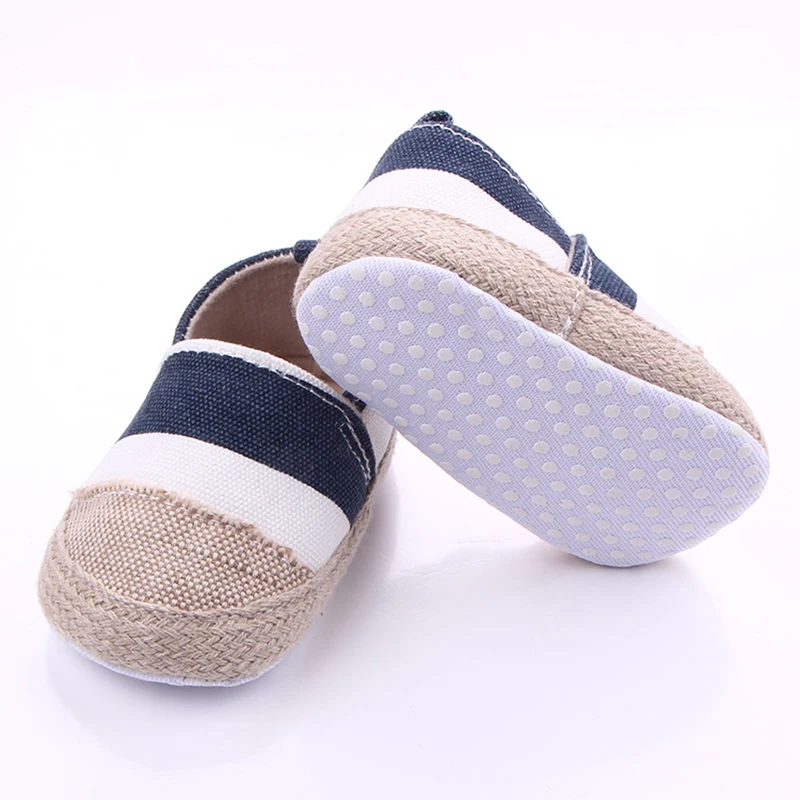 DreamShining Striped Baby Shoes Hemp Newborn First Walkers