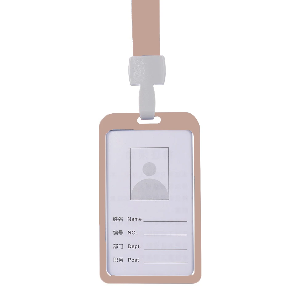 Алюминий сплава, офисные школьные Бизнес студенческого билета значок ремешок-держатель вертикальные грудной карты персонала работы карты